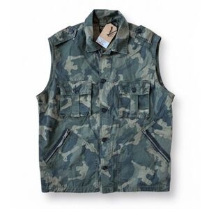 Civilianaire Green Camo “Officer Zip Vest” Men’s  Size Large New With Tags!